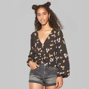 Wild Fable Black Floral Print 